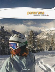 Kristina on cover of 2006 Panorama Mountain Village brochure and trail map.